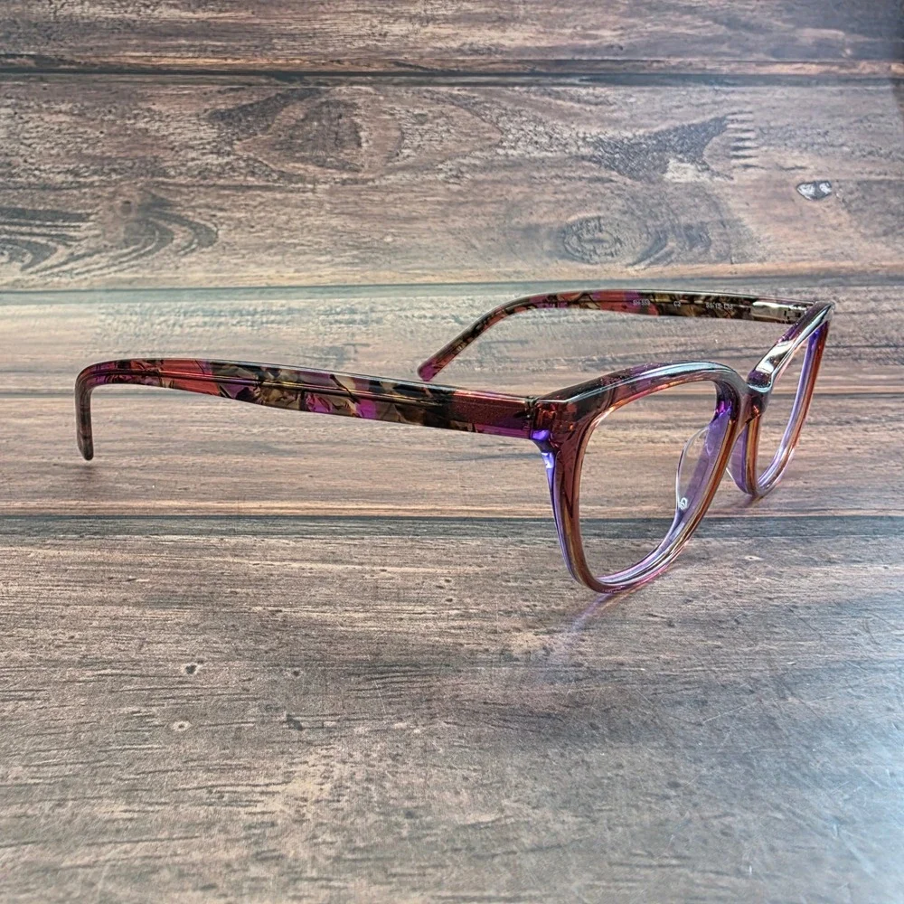 Scott Harris Europa SH-558 Purple Tortoise Cat Eye Eyeglasses Frames Italy 55-15